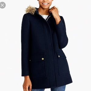 J.Crew Factory Vail Parka. Navy Blue. Size 4. NWT.